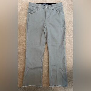 Wit & Wisdom Women's Straight Leg Jeans in Light Green.